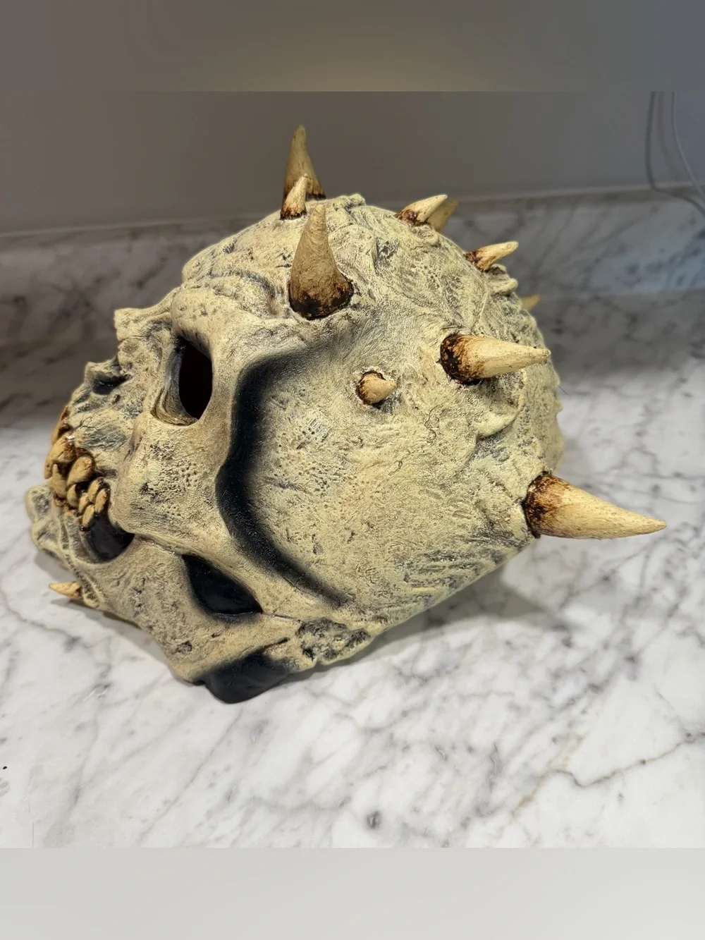 Halloween Spiked Skull Demon Latex Mask Adult Full Face Cosplay Horror Costume